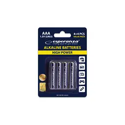 Батарейка Esperanza AAA LR03 Alkaline * 8 (EZB104) - мініатюра 3