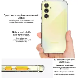 Чохол до мобільного телефона Drobak Acrylic Case with Airbag Samsung Galaxy S23 FE Camera cover (949429) - мініатюра 4