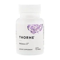 Аминокислота Thorne Research Мелатонин-3, Melaton-3, 60 капсул (THR-78802)