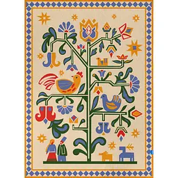 Плед Orner Дерево життя бежевий 130 x 170 см