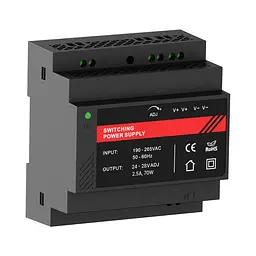 Джерело безперебійного живлення Kraft PSU-24025DIN(P) 24V з кріпленням на DIN-рейку (43-00112)