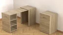 Стіл-тумба трансформер Смарт 1/2 Ferrum-decor 750x1450x600 ДСП Дуб Сонома 16 мм (FRD-105077) - мініатюра 12