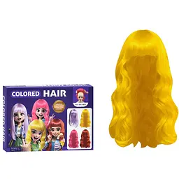Дитячий набір аксесуарів "Colored Hair" C2009 перука 34 см, гребінець