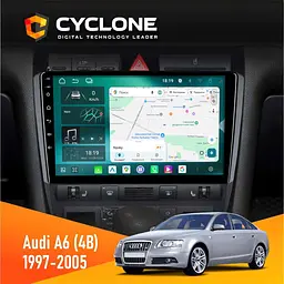 Штатна магнітола Audi A6 (4B) 1997-2005 Cyclone C9-013 4x64 DSP 4G Cyclone (НФ-00007182)