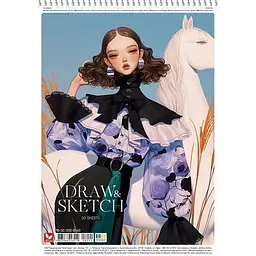 Альбом для малюв. на пруж. 30/120 А4 софт тач PB-SC-030-8040/Школярик - мініатюра 3