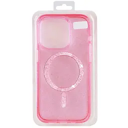Чохол TPU Eclipse Sparkle (MagFit) для Apple iPhone 16 (6.1) Pink - мініатюра 3