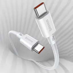 Кабель Baseus Superior Series Fast Charging USB-С to USB-С 100W 2m White (CATYS-C02) [151856] - мініатюра 8
