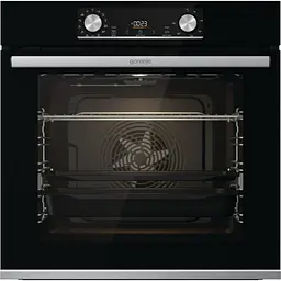 Духова шафа електрична Gorenje 77 л A дисплей ф-я без додавання жиру чорний