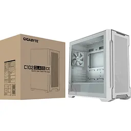 Корпус Gigabyte C102 Glass Ice White без БЖ (GB-C102GI) - мініатюра 2