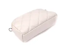 Модна жіноча сумка прошита ромбами з натуральної шкіри Vintage 23×14×7 см sum0027592 - мініатюра 5