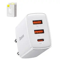 Швидкий блок зарядний Baseus Compact Quick Charger 2U+C 30 W CCXJ-E02 - мініатюра 8
