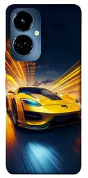 Чохол Demsky Yellow Porsche для TECNO Camon 19 (CI6n) / 19 Pro (CI8n)