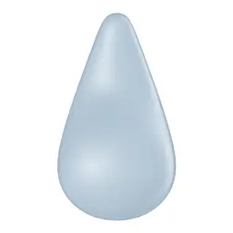 Вібратор для зовнішньої стимуляції Satisfyer Dew Drop Blue, 2 мотори, 12 режимів, м’який корпус - мініатюра 4