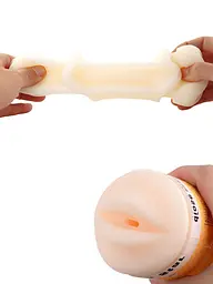 Мастурбатор чашка Snail Cup (Oral) Babydoll Універсальний.. Жовтий 103-1 - мініатюра 7