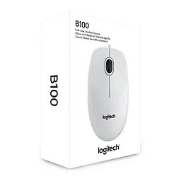 Мишка Logitech B100 Optical USB 910-003360 White - мініатюра 2