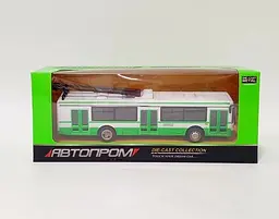 Іграшка Тролейбус АВТОПРОМ 6407ABCD Білий shop (2000999351198) - мініатюра 1
