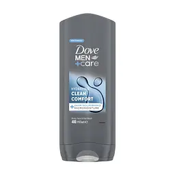 Гель для душу Dove Men+Care Чистота та комфорт 400 мл (8717644683149/8720181313448)