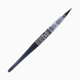 Ручка-пензель з чорнилом Sennelier Ink Brush, Переливчастий чорний (Iridescent Black)