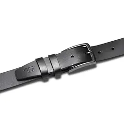 Ремінь чоловічий шкіряний Semi Line Black (P8230-0 M)