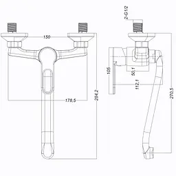 Змішувач для кухні Globus Lux Dolly GLD-0104 - мініатюра 5
