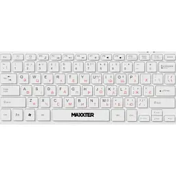 Клавіатура Maxxter KBM-C01W-UA USB UA White (KBM-C01W-UA)