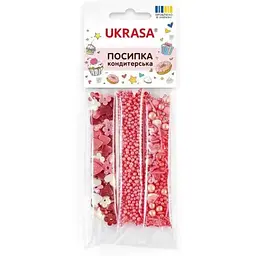 Посипка УКРАСА "Перламутрова" (3 види/уп) мікс 15г