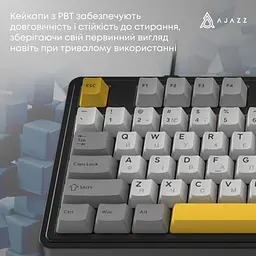 Клавіатура Ajazz AK980 MAX Magnetic Switch USB UA Black/Grey/Yellow (AK980-MAX-M-BGY) - мініатюра 11