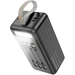 Зовнішній акумулятор Hoco DB21 large display power bank 80000mAh 6 портів 4USB Type-C Lightning 6931474767462 - мініатюра 7