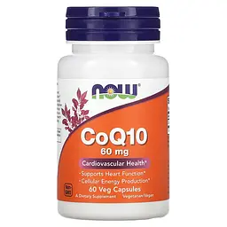 NOW Коензим CoQ10 60 мг - 60 капсул