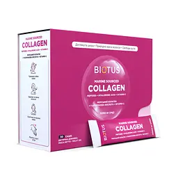 Морський колаген з гіалуроновою кислотою та вітаміном С, Marine Sourced Collagen Peptidеs, 30 Biotus vit0001362