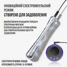 Електростимулятор простати та точки G з нержавіючої сталі з пультом ДК 110 мм - мініатюра 5