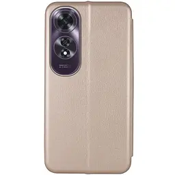 Шкіряний чохол-книжка Classy для Oppo A60 4G Золотий - мініатюра 2