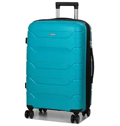 Валіза середня M поліпропілен Worldline Airtex 282 74л 64×41×26см Бірюзова
