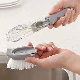 Багатофункціональна щітка Decontamination Wok Brush для миття та чищення з дозатором - мініатюра 2