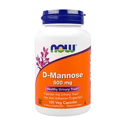 Вітамін Now Foods D-Манноза 500мг, 120 гелевих капсул (NOW-02811)