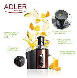 Соковитискач Adler AD 4123 - мініатюра 5