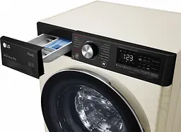 Пральна машина LG з фронтальним завантаженням F4V5VS9B, 9кг, 1400, A+++-30%, Пар, глибина 56см, Дисплей, Інвертор, Бежевий (F4V5VS9B) - мініатюра 8