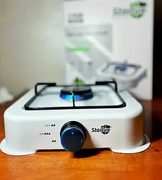 Настільна газова плита на 1 конфорку STARLUX SGS 6001 (біла) - мініатюра 4
