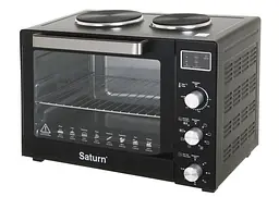 Духовка SATURN ST-EC3306 (чорна,конвекція,гриль,2 бліна,60л) - мініатюра 6
