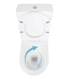 Унітаз підлоговий Qtap Jay Ultra Quiet з сидінням Slim Duroplast/ Soft-close/ Quick Release QT07222175TW - мініатюра 5