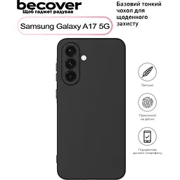 Чохол до мобільного телефона BeCover Samsung Galaxy A17 5G SM-A176 Black (713689) - мініатюра 5