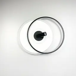Стельова дизайнерська люстра LED Line.F MJ 50-500 BK+WT - мініатюра 2