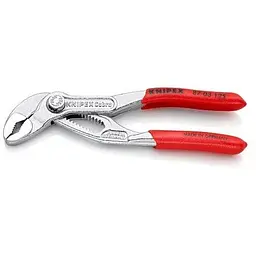 Кліщі сантехнічні переставні високотехнологічні Ø25мм Cobra KNIPEX 87 03 125, хромовані