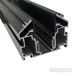 Шинопровід Ardero CABM1005 для натяжних стель вбудований 2м чорний