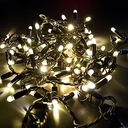 Гірлянда вулична Starlight бахрома тепле біле світло Flash 75 LED 2x0.7 м (57264) - мініатюра 2