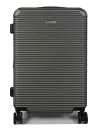 Валіза дорожня середня (M) полікарбонат Airtex 968 70л 65х42х28см Темно-сірий (Dark grey) - мініатюра 3