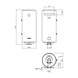 Бойлер Ariston PRO R 120 VTS EVO EU (3060649) - мініатюра 3
