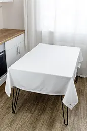 Скатертина біла Kelly 140х220 см (032998) - мініатюра 2