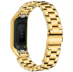 Металевий ремінець Primo для фітнес браслета Samsung Galaxy Fit E ( SM-R375 ) Gold - мініатюра 2