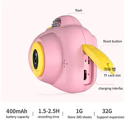 Дитяча фотокамера D6 Pink - мініатюра 4
